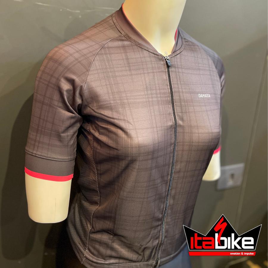 Camisa Damatta Bike Move Cinza e Rosa