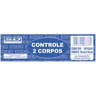 TALAO DE COMANDO 2 CORPOS 100 FOLHAS 140X50MM - 6876 - PCT 20 - SAO DOMINGOS