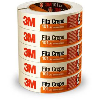 FITA ADESIVA CREPE 24X50  - PCT 5 - 3M