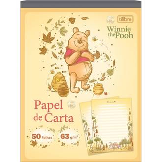 CADERNO COLADO PAPEL CARTA 50FLS - 395455 - POOH - UN - TILIBRA
