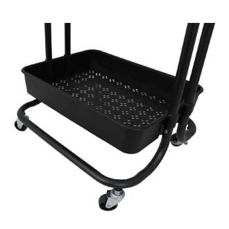 CARRINHO ORGANIZADOR  MULTIUSO C/RODA - 3 PRATELEIRAS - PRETO - UN - CONTHEY