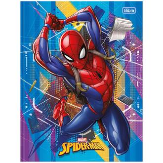 CADERNO BROCHURAO CAPA DURA 80FLS - SPIDER MAN - UN - TILIBRA