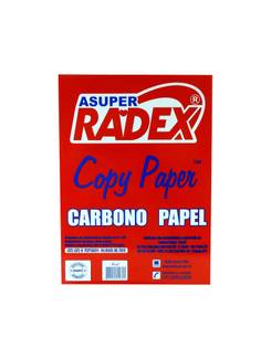 PAPEL CARBONO A4 C/100FL  - AZUL - UN - RADEX