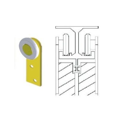 ROLDANA P/PORTA METAL LATERAL ROD NYLON C/2PC CELSUS