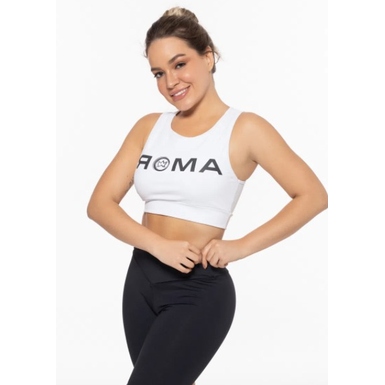 Top Roma Impacto Feminino Branco