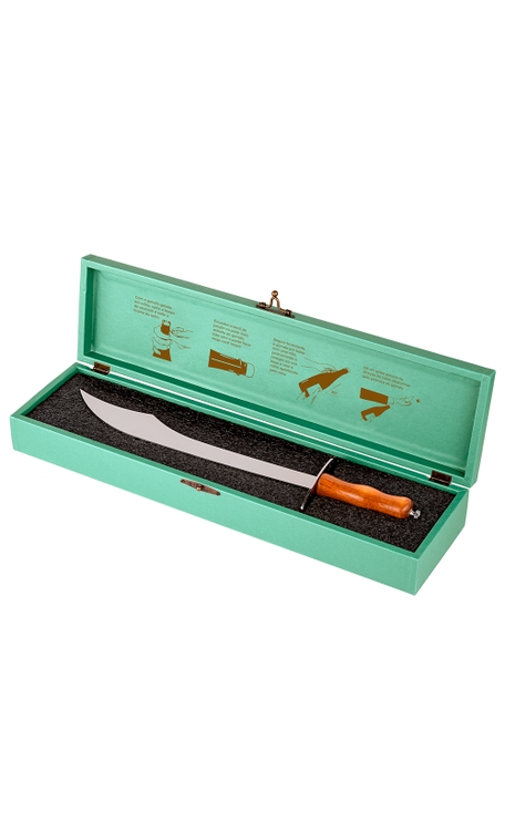 Sabre Design Boccati em Caixa revestida de Courino (verde oliva)