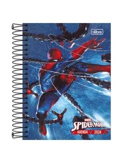 AGENDA ESPIRAL SPIDER MAN M4 - DIARIA - UN - TILIBRA