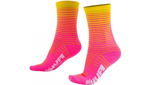 MEIA HUPI LT HYPERLINE AMARELO/ROSA NEON 34/38