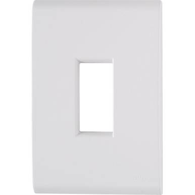 PLACA TRAMONTINA LINHA LIZ 4X2 1 POSTO VERTICAL  BRANCO