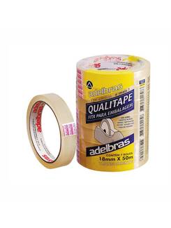 FITA ADESIVA QUALITAPE 18X50 - 2300 - TRANSPARENTE - PCT 7 - SULAMERICANA