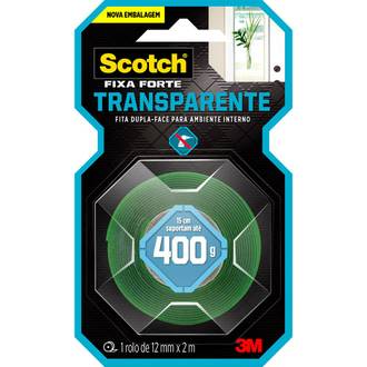 FIXA FORTE TRANSPARENTE AMBIENTE INTERNO  12X2 - UN - 3M
