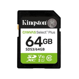 CARTAO MEM SD 64GB CLAS10 SDS3/64GB 100MB - UN - KINGSTON