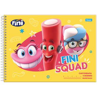CADERNO DESENHO CAPA DURA 80FLS - ESPIRAL - FINI - UN - FORONI