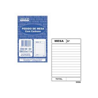 BLOCO PEDIDO DE MESA C/CARBONO 50X2 VIAS 80X117MM - 6981 - UN - SAO DOMINGOS
