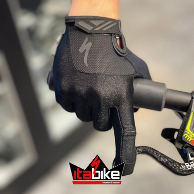 Luva Specialized Dedo Longo BG Dual Gel Feminina Preta