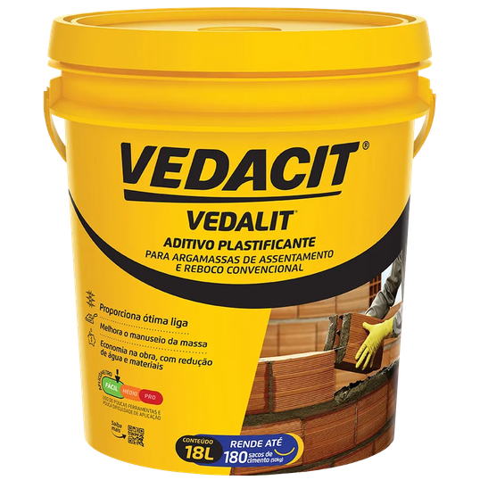VEDALIT ADITIVO PLASTIFICANTE VEDACIT 18.0L
