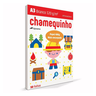 PAPEL CHAMEQUINHO 120G 50FLS - A3 - CX 20 - CHAMEX