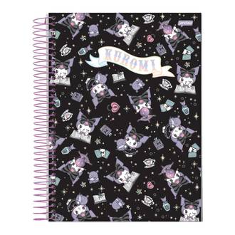 CADERNO UNIV CAPA DURA 10X1 160FLS - 77609-26 - KUROMI - PCT 4 - JANDAIA