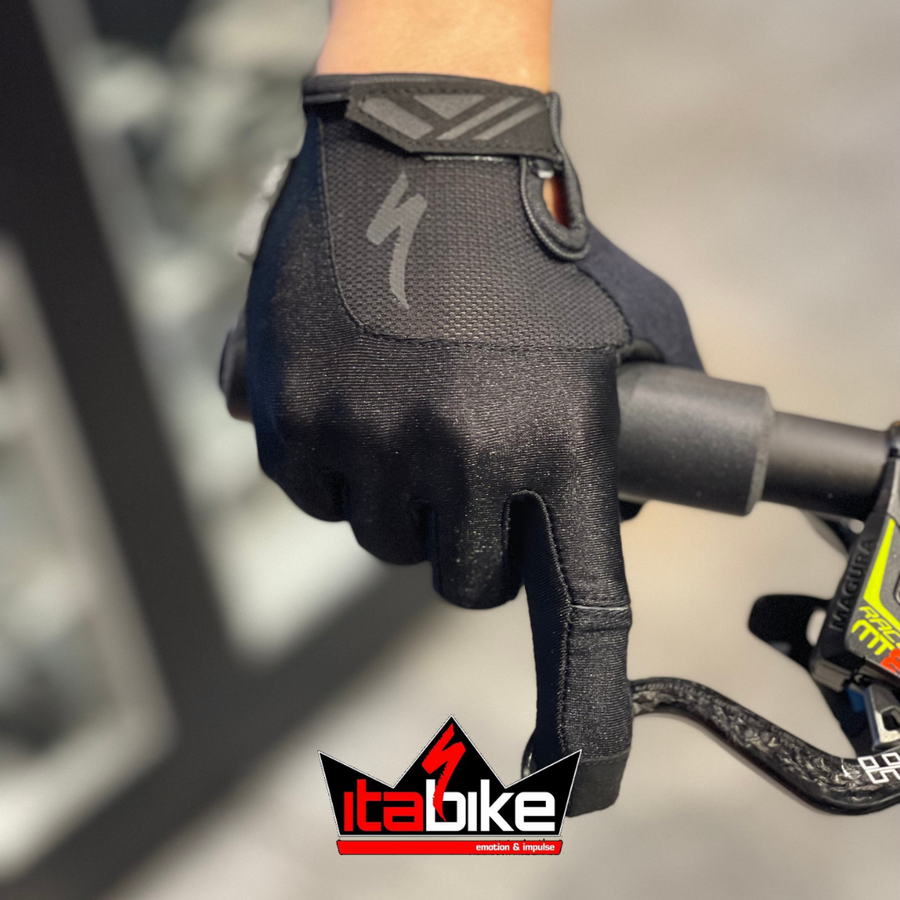 Luva Specialized Dedo Longo BG Dual Gel Feminina Preta