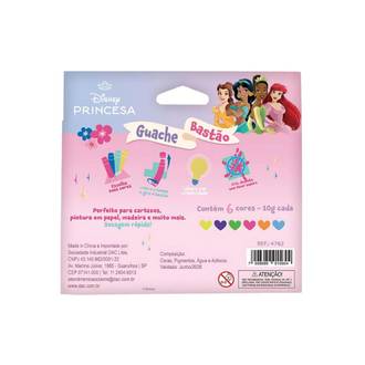 TINTA GUACHE BASTAO NEON 10ML C/6 CORES - PRINCESAS - 4762 - PCT 5 - DAC