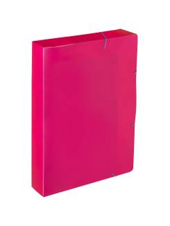 PASTA ELASTICO PLASTICA 4CM A4/FULL COLOR - 0439 - PINK - UN - DELLO