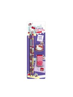KIT LAPIS HELLO KITTY 4 PCS - 71622 - UN - LEO E LEO