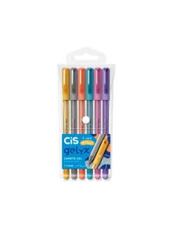 CANETA GEL GELYX  METALICA C/6 1,0MM - 57118 - UN - CIS