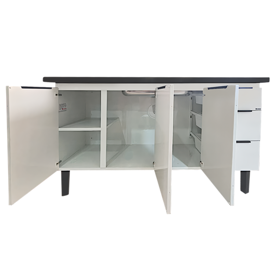 GABINETE EM AÇO PARA COZINHA JÚPITER COZIMAX 1.44 M BRANCO