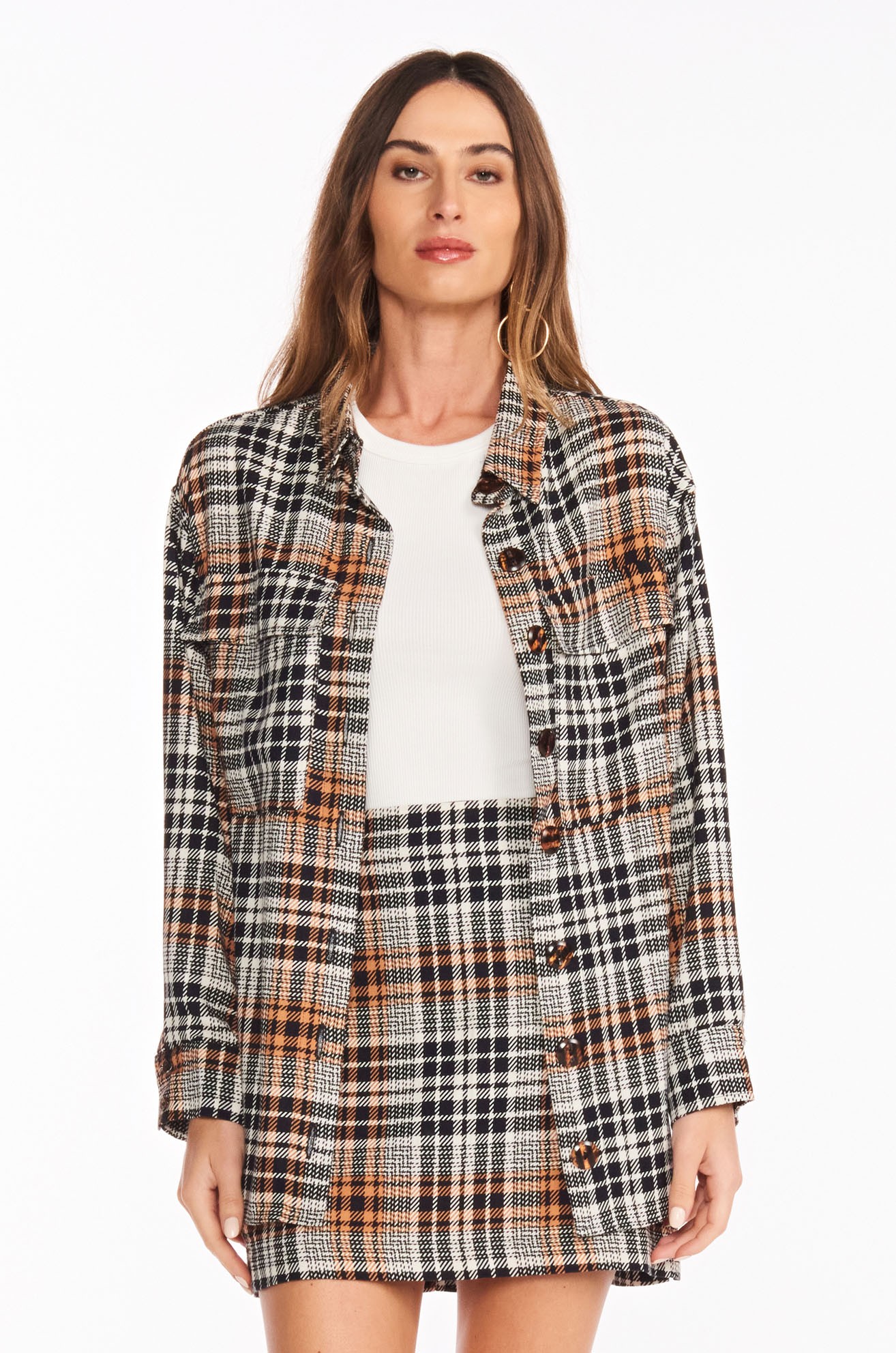Camisa joice xadrez tartan