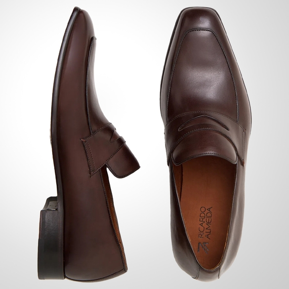 MOCASSIM MASCULINO SOCIAL MARROM RICARDO ALMEIDA