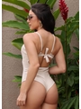 MAIÔ CONCHA COM RECORTE NUDE COLEÇÃO ARAGUAIA - 2