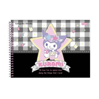 CADERNO DESENHO CAPA DURA 80FLS - ESPIRAL - 77612-26 - KUROMI - UN - JANDAIA