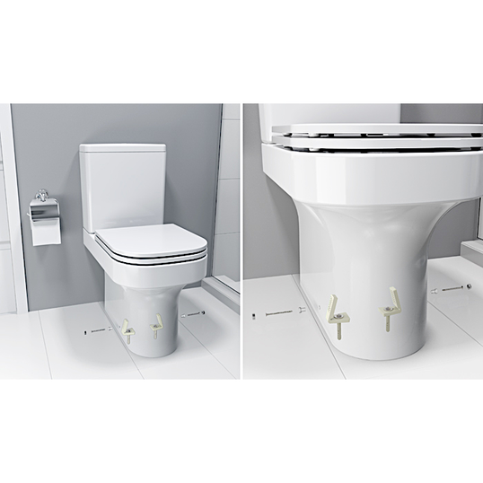 KIT PARA FIXAÇÃO DE BACIA SANITÁRIA BLUKIT