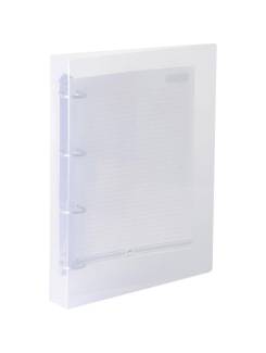 FICHARIO OFICIO 4 ARGOLAS 45MM PVC - 659 - CRISTAL - UN - DAC