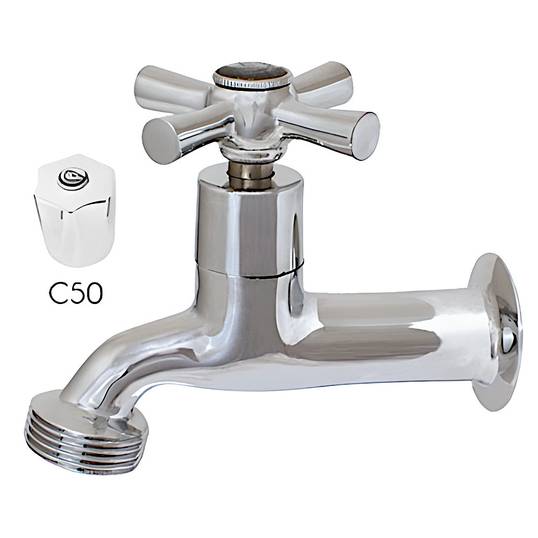 TORNEIRA PARA JARDIM PIM CROMADA 1/2 x 3/4  C50 2130