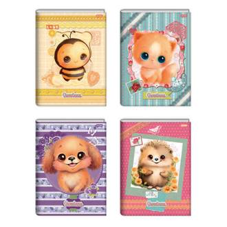 CADERNO 1/4 ESPIRAL CAPA DURA 80FLS - SWEETNESS - PCT 5 - JANDAIA