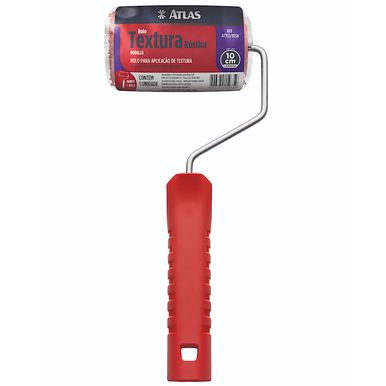 ROLO DE TEXTURA RÚSTICA ATLAS 10 CM C/SUPORTE