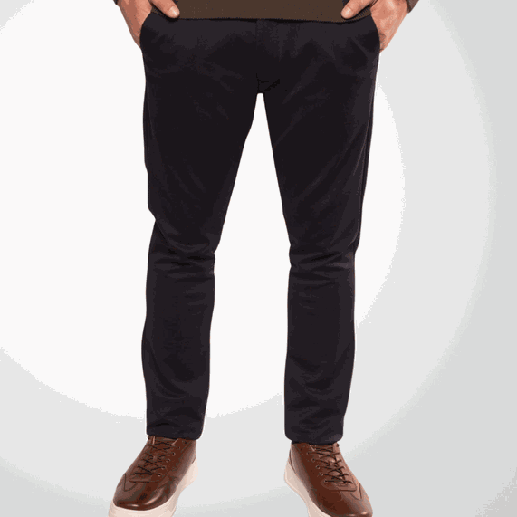 CALÇA MASCULINA MALHA PADRÃO SLIM MARINHO