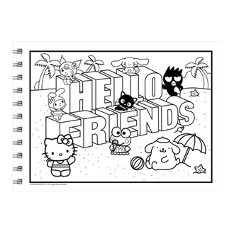 LIVRO DE COLORIR HELLO KITY AND FRIENDS - UN - CIRANDA CULTURAL