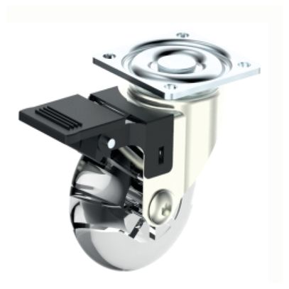 RODIZIO MESA ZINC 50mm GIRAT C/FREIO TRANSP SOPRANO