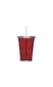 Copo Boccati Duplo 670ml com tampa e canudo (vermelho translúcido)