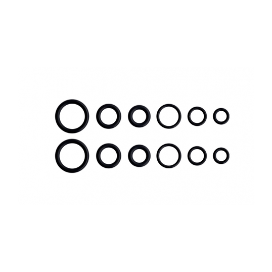 KIT DE ANÉIS ORING PARA REGISTROS E TORNEIRAS 12 PEÇAS BLUKIT