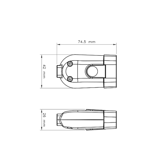 PLUG TRAMONTINA FÊMEA (2P+T) 20A 250V BRANCO REF. 57402/155