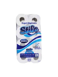 PAPEL HIGIENICO STILO C/8 300M - 100% CELULOSE - UN - MEYORS