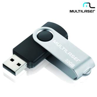 PEN DRIVE 32GB TWIST PD589 - USB 2.0 - UN - MULTILASER