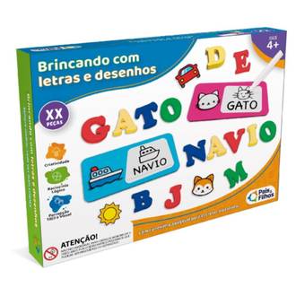 BRINCANDO C/ LETRAS E DESENHOS 792956 - 20 PCS - UN - PAIS E FILHOS