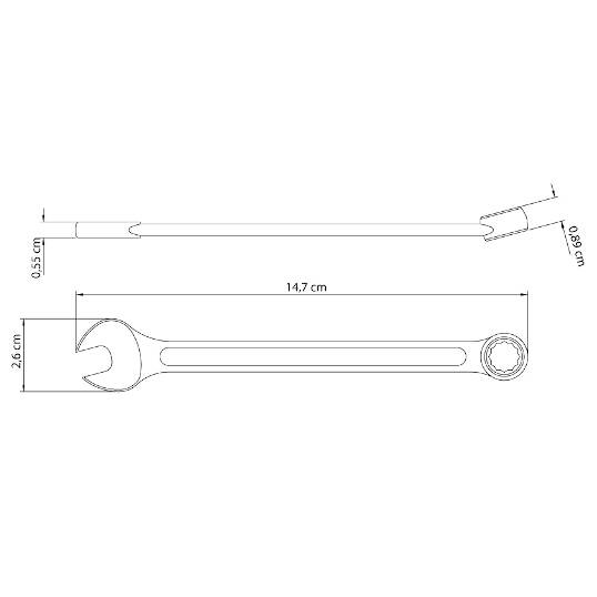 CHAVE COMBINADA 11 MM TRAMONTINA REF. 41128/111