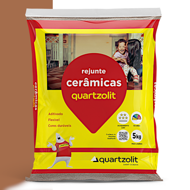 REJUNTE CERÂMICAS QUARTZOLIT MARROM CANELA 5.0KG
