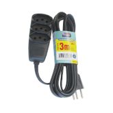 EXTENSAO DANEVA SORT PP 3P NBR 03m 0,75mm PRETA