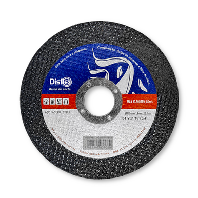 DISCO DE CORTE AÇO DISFLEX 180MM X 2,5MM X 22,2MM